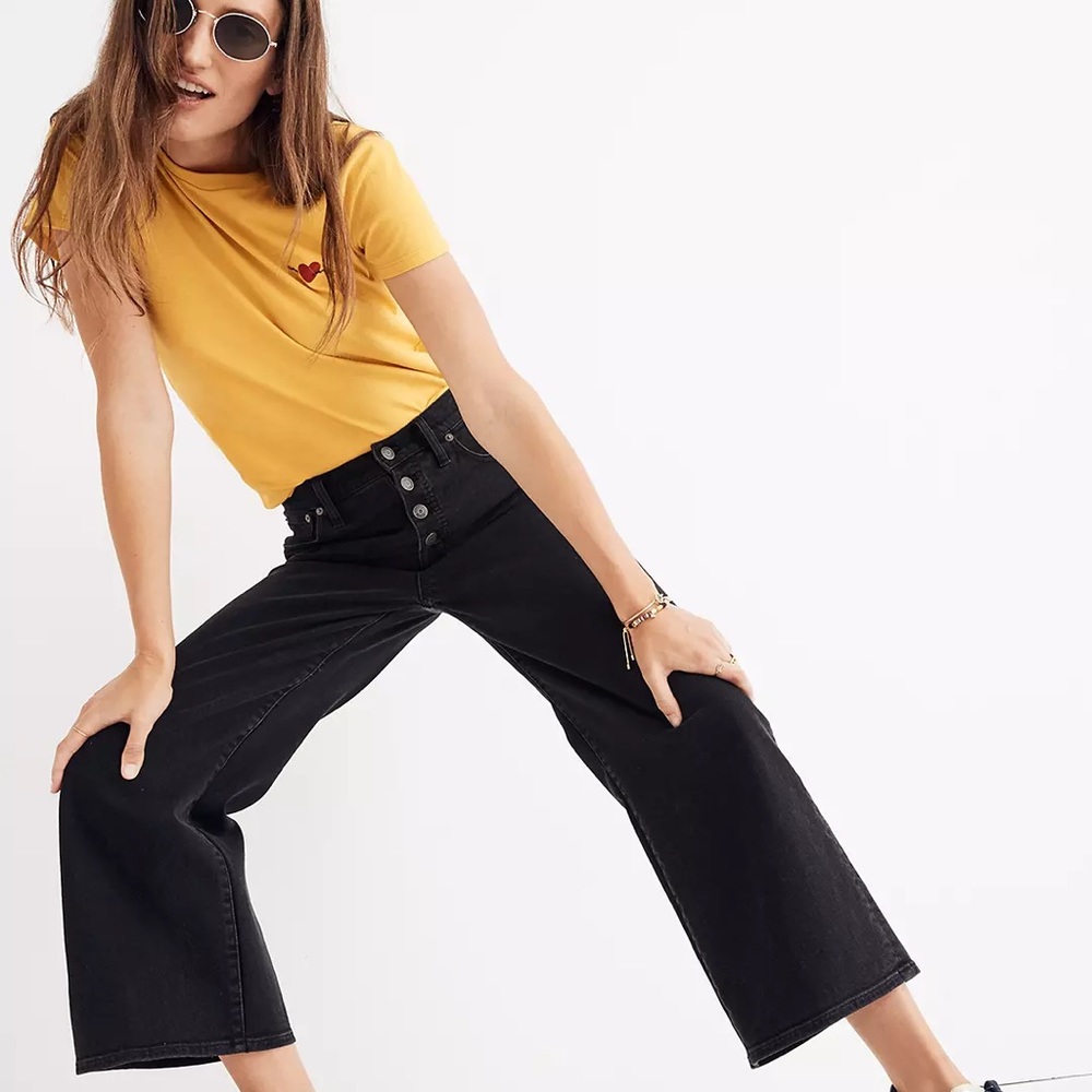 Madewell Wide Leg Crop denim
